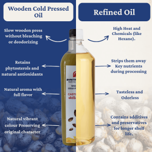 Wooden Cold Pressed Castor Oil - 500 ml